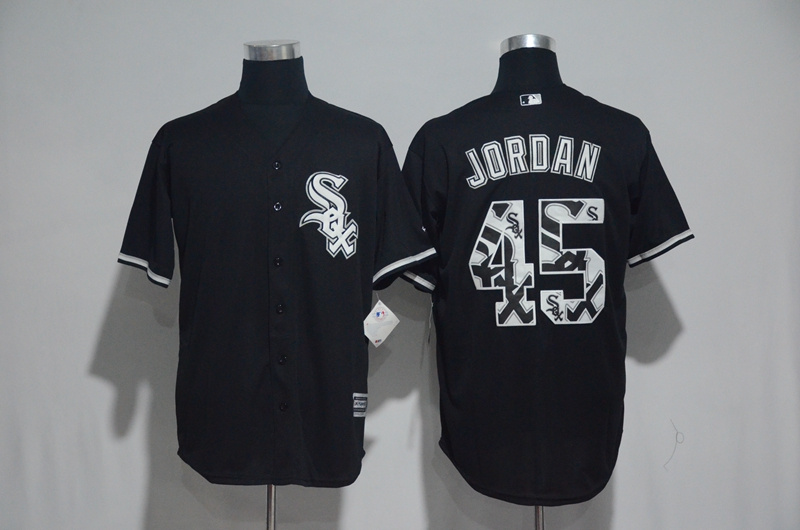 2017 MLB Chicago White Sox #45 Jordan Black Fashion Edition Jerseys->chicago cubs->MLB Jersey